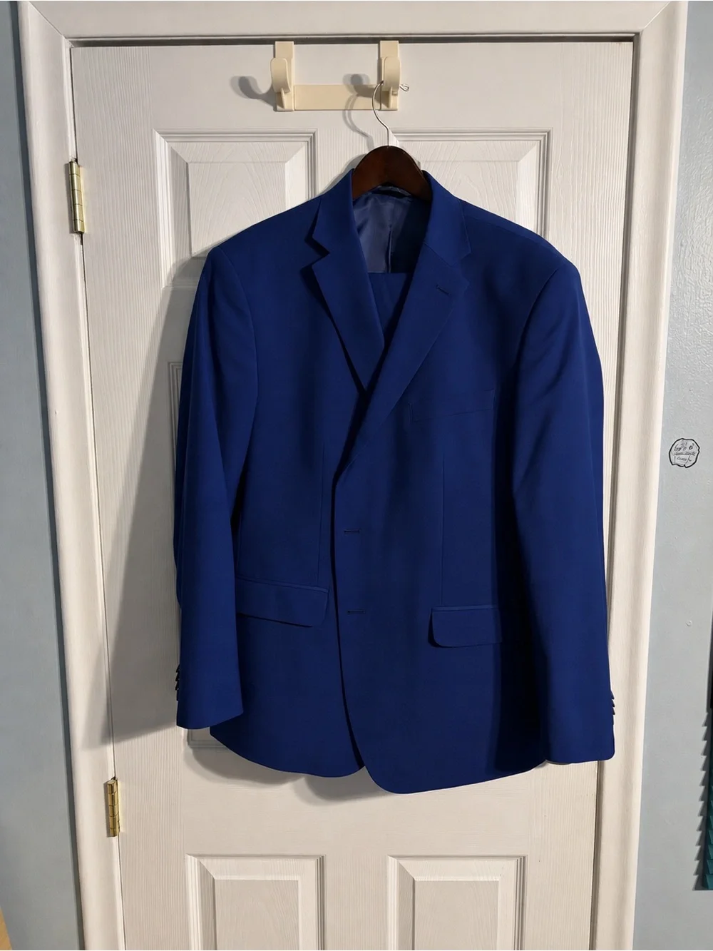 Classic Men's Royal Blue Suit Jacket & Pants